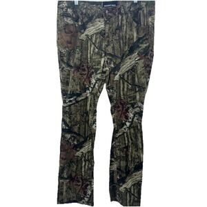 Mossy Oak Break Up Infinity Camo pants Women's Size 14 green camouflage 5-Pocket